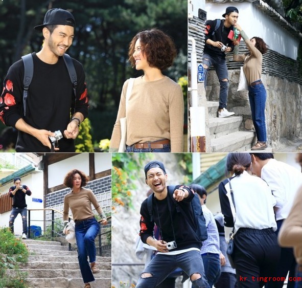 《 她很漂亮 》曝剧照 崔始源黄正音北村约会_韩