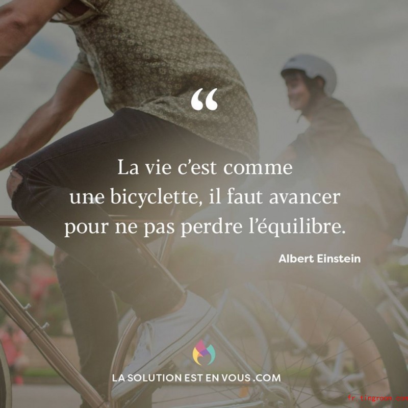 La vie est comme une bicyclette