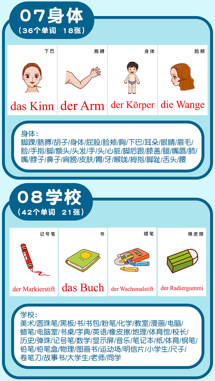 德语单词卡片-四分之一A4尺寸_14