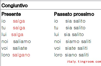 意大利语动词:salire 7