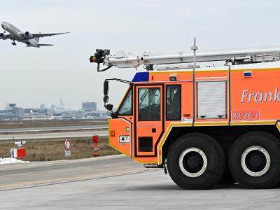  Der Flughafen Frankfurt hat eine neue Feuerwache. Foto: Arne Dedert/dpa 