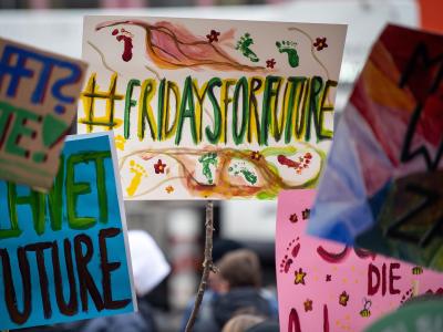  Die Klimaschutz-Bewegung Fridays for Future wird mit einem Preis ausgezeichnet. Foto: Sebastian Gollnow/dpa 