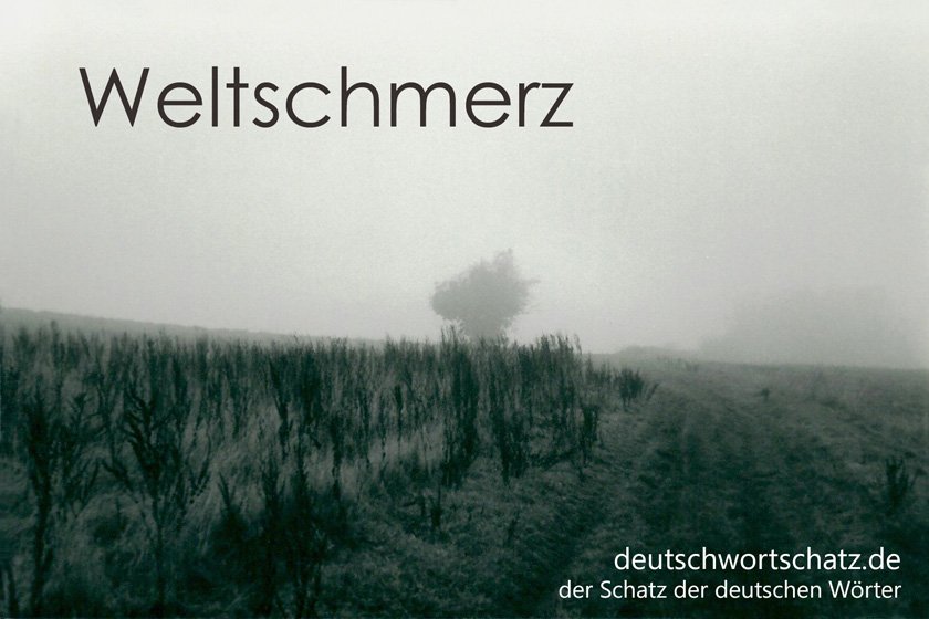 Weltschmerz - die schönsten deutschen Wörter