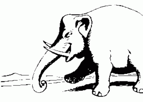 Wilhelm Busch：Bildergeschichten-Die Rache des Elefanten
