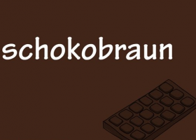 德语颜色词汇：schokobraun