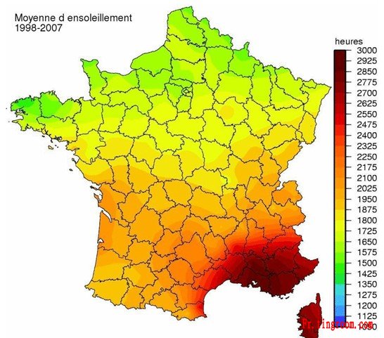 法国气候(3)(日照指数)_法国方方面面_走进法国