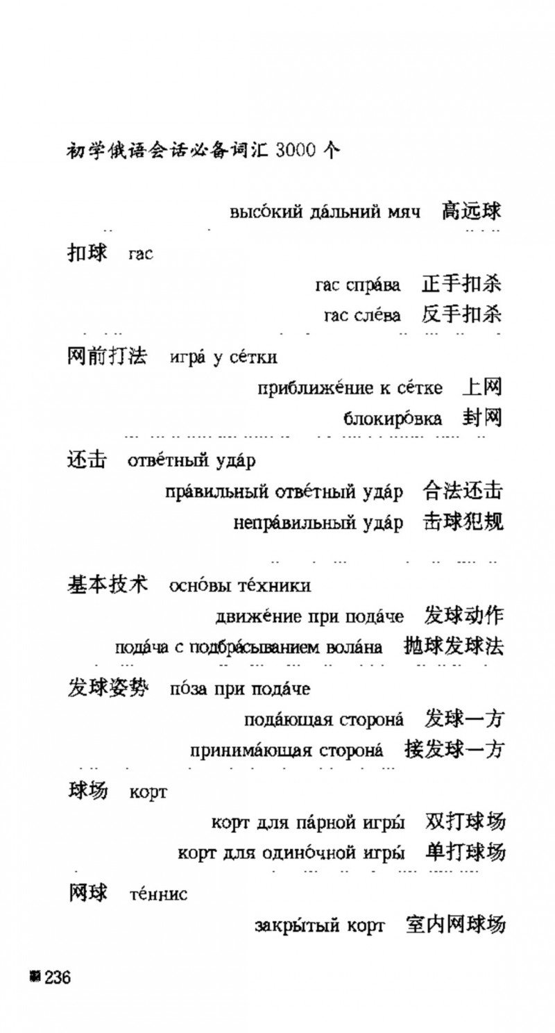 赵雪 初学俄语会话必备词汇3000个 3000 самых необходимых слов русского языка (张如奎， Чжан Жукуэй, Чжао Сюэ.) (Z-Library)_Page252