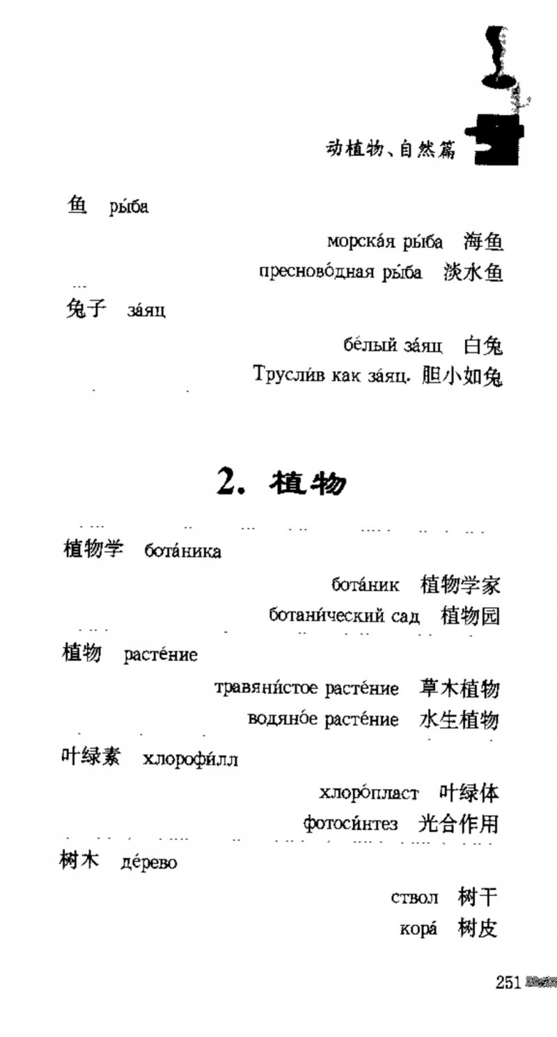 赵雪 初学俄语会话必备词汇3000个 3000 самых необходимых слов русского языка (张如奎， Чжан Жукуэй, Чжао Сюэ.) (Z-Library)_Page267