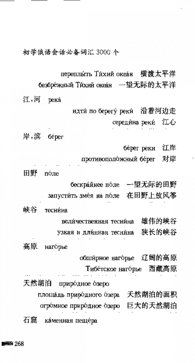 赵雪 初学俄语会话必备词汇3000个 3000 самых необходимых слов русского языка (张如奎， Чжан Жукуэй, Чжао Сюэ.) (Z-Library)_Page284